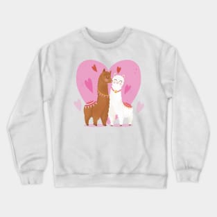 LLama Valentine Couple Crewneck Sweatshirt